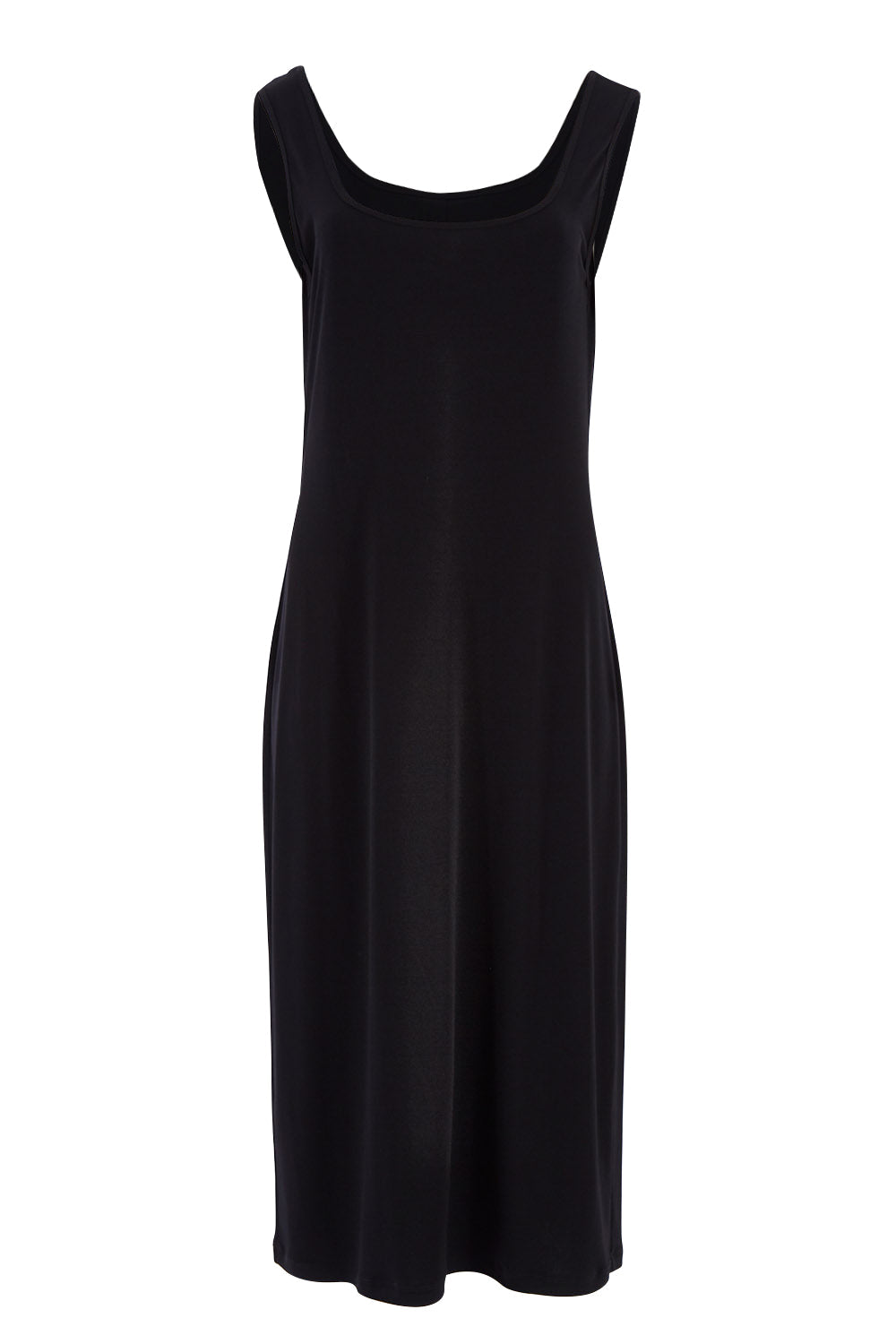 Belle Basic Slip Dress - Black