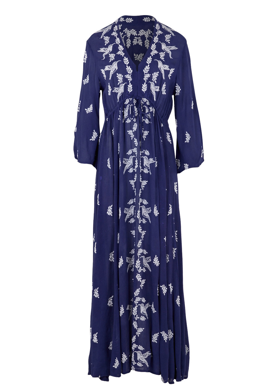 Dancing With Birds Dress - DeepBlue