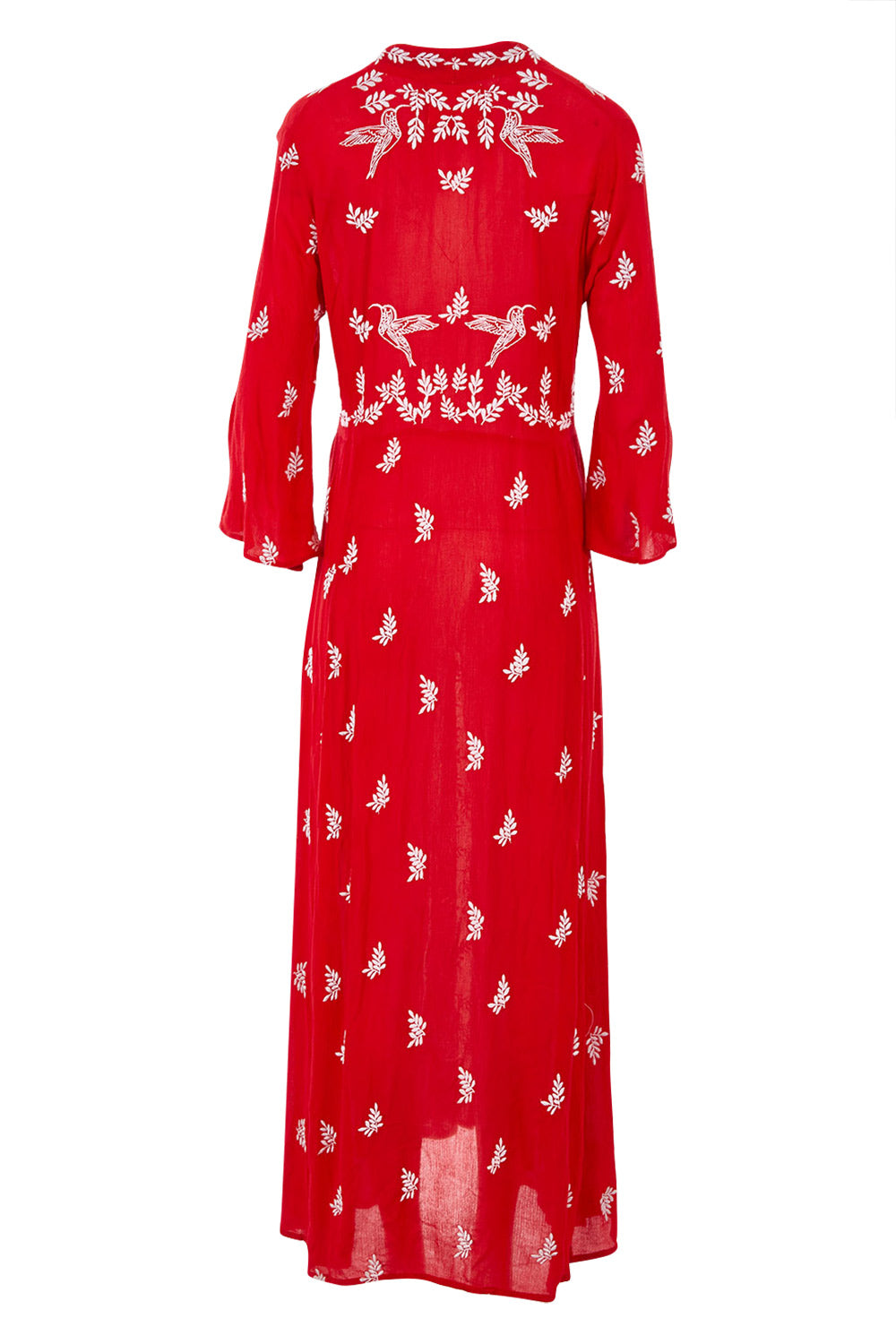 Dancing With Birds Dress - Scarlet