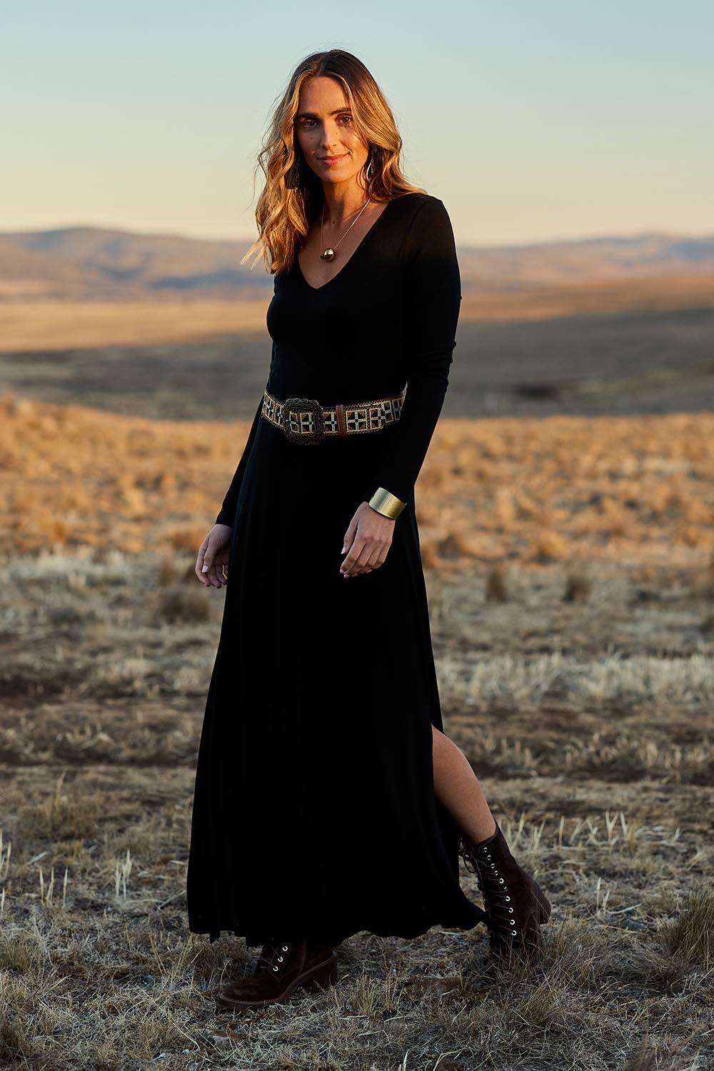 My Faithful Maxi Tee Dress - Black