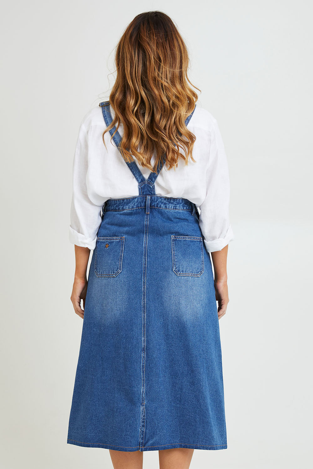 Overall Happiness Dress - Denim
