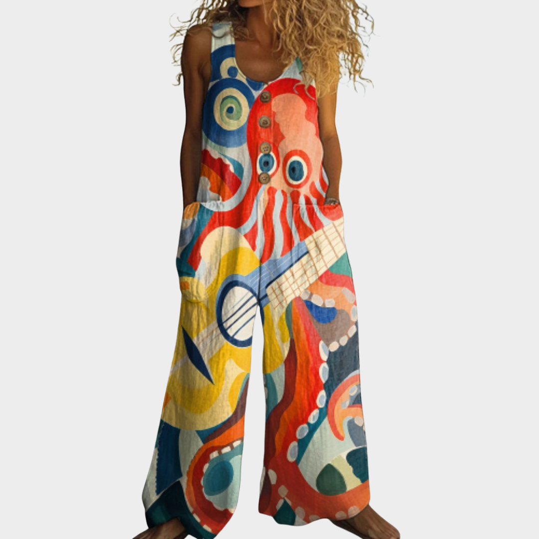 Tansy | Meadow Print Relaxed Jumpsuit