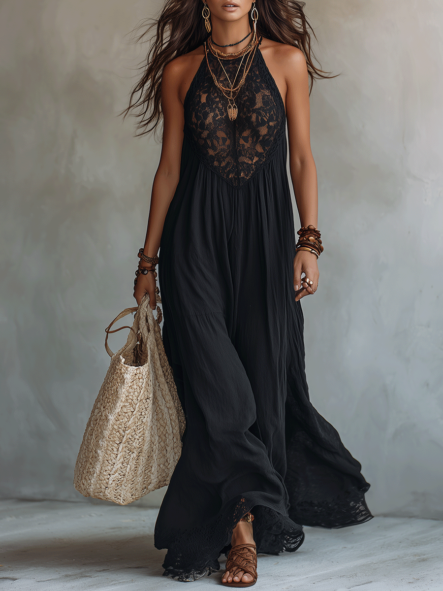 Esme | Sleeveless Drape Maxi Dress