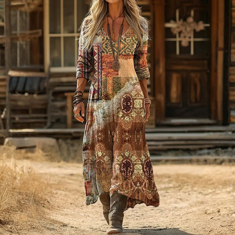 Bellamy | Long Sleeve Printed Everyday Dress