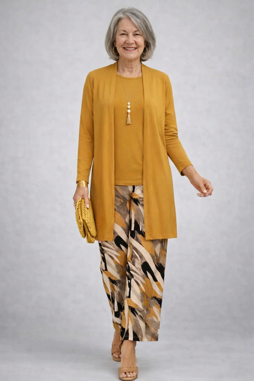 Faelina | Yellow Three-Piece Set