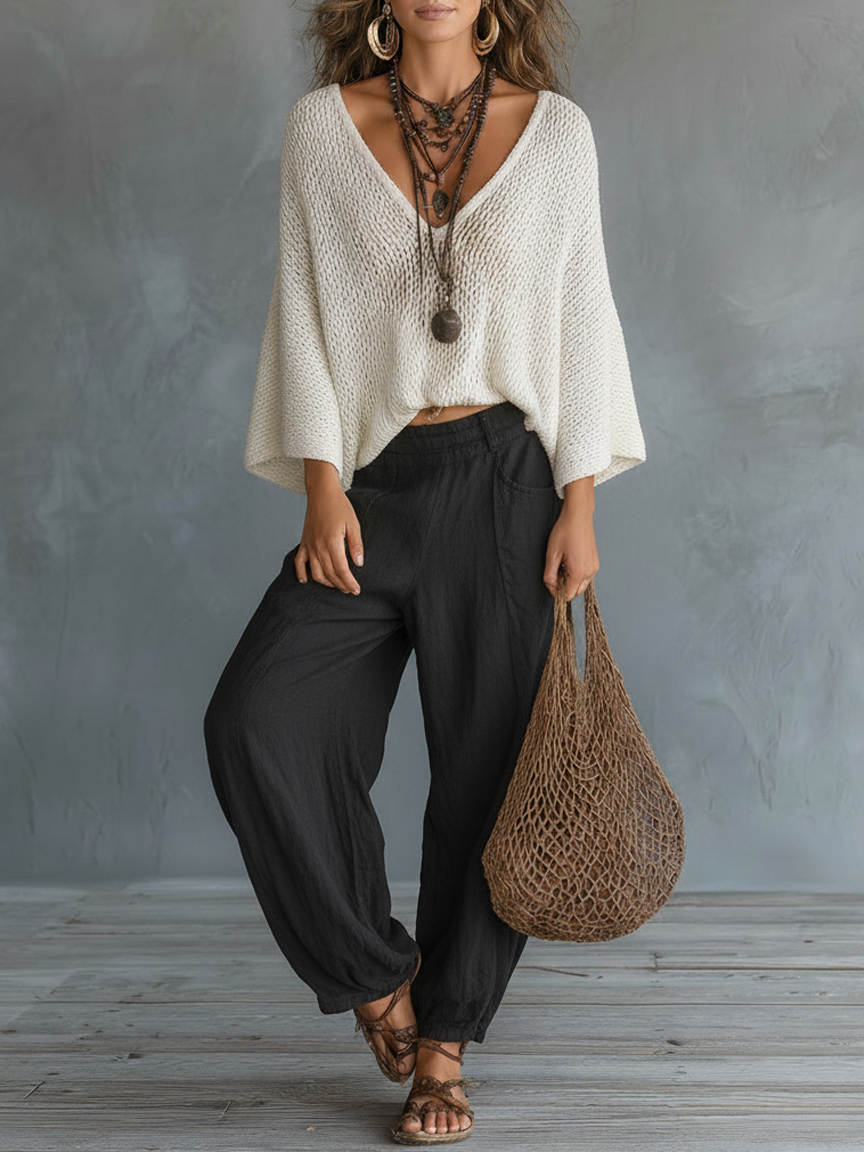 Hazel | Cape Sweater Set