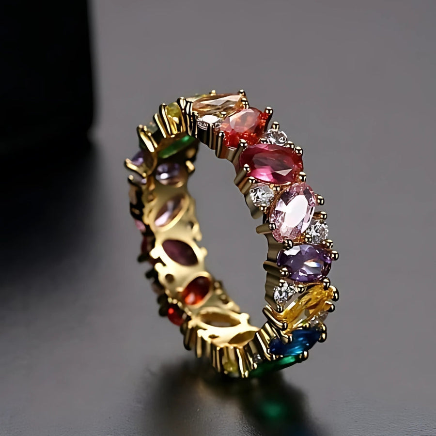 Polly | Vintage Multi Zirconia Ring