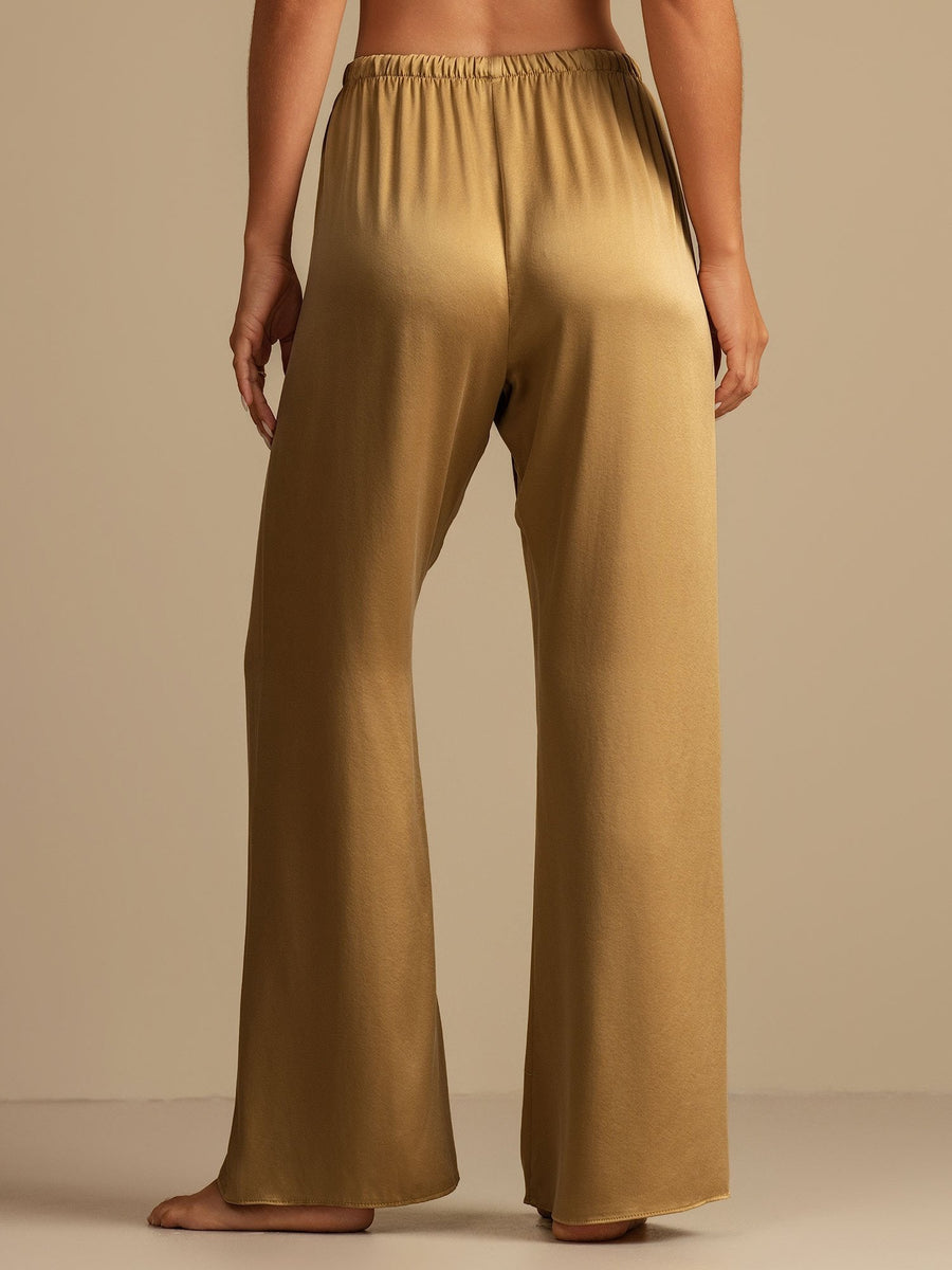 Clare | Wide-Leg Silk Trousers