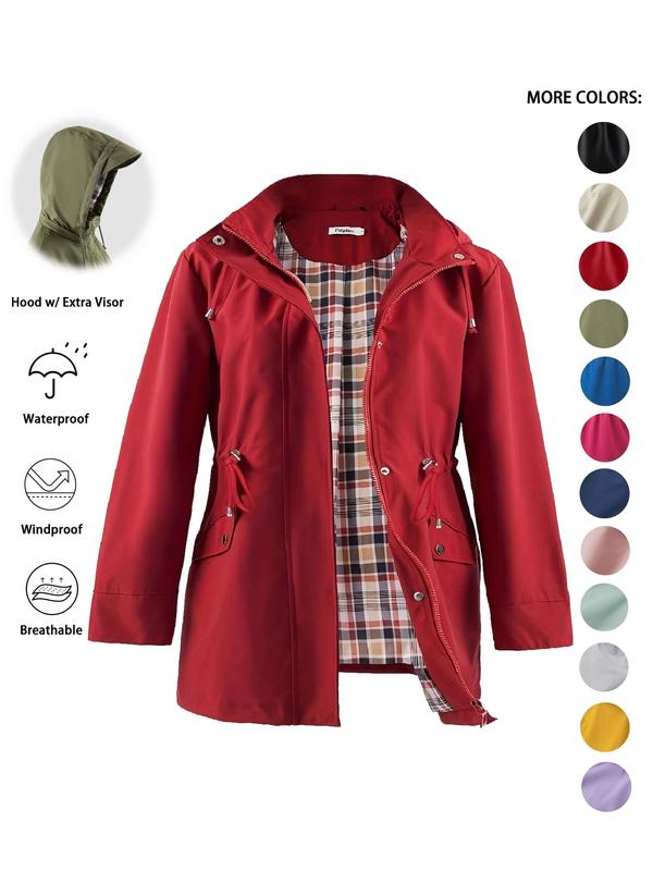 Dena | Lightweight Hooded Trench Coat