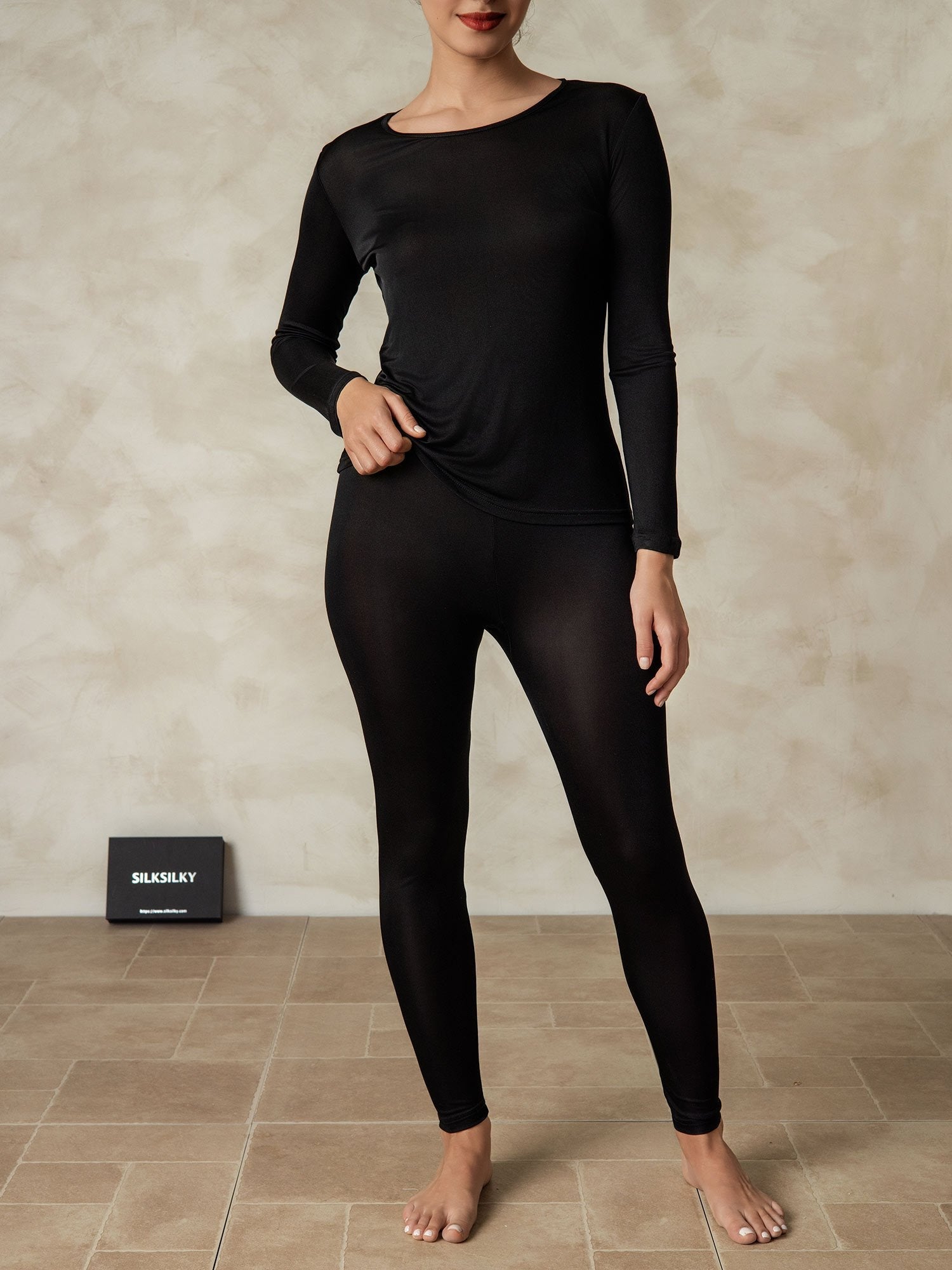 Kim | Silk Long Sleeve Top