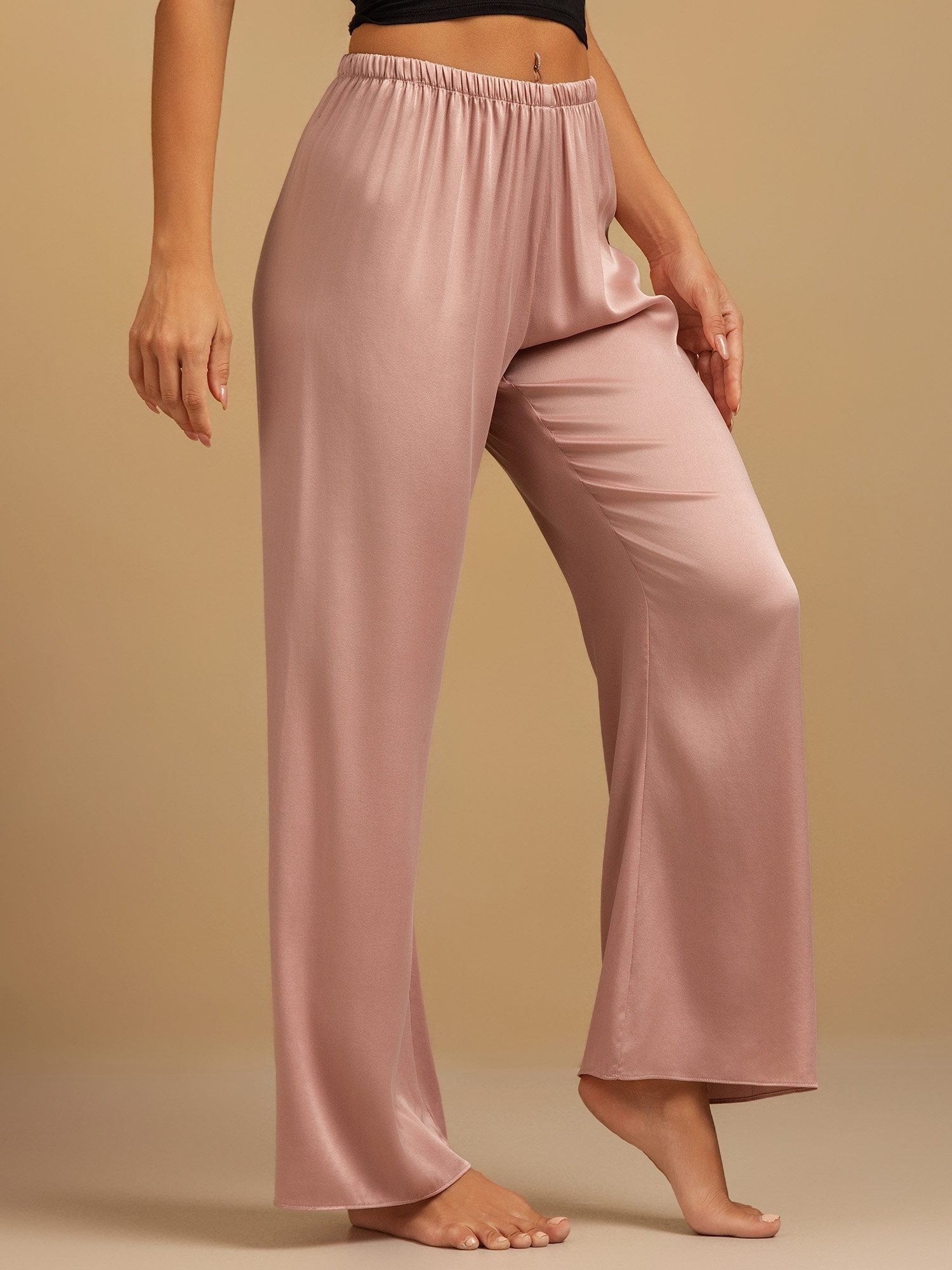Clare | Wide-Leg Silk Trousers