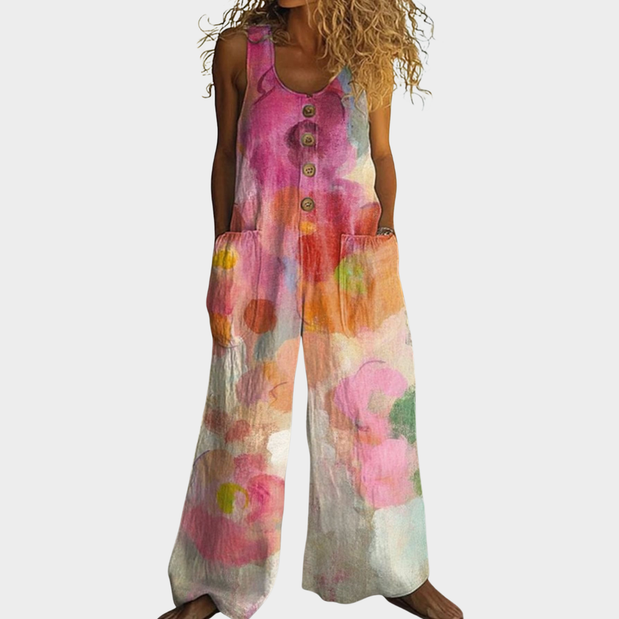 Primrose | Geometric Print Jumpsuit