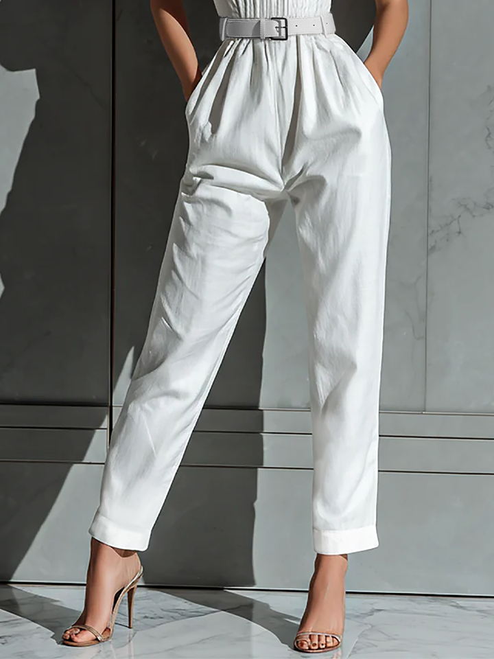 Laura | Ivory Cotton Linen Blend
