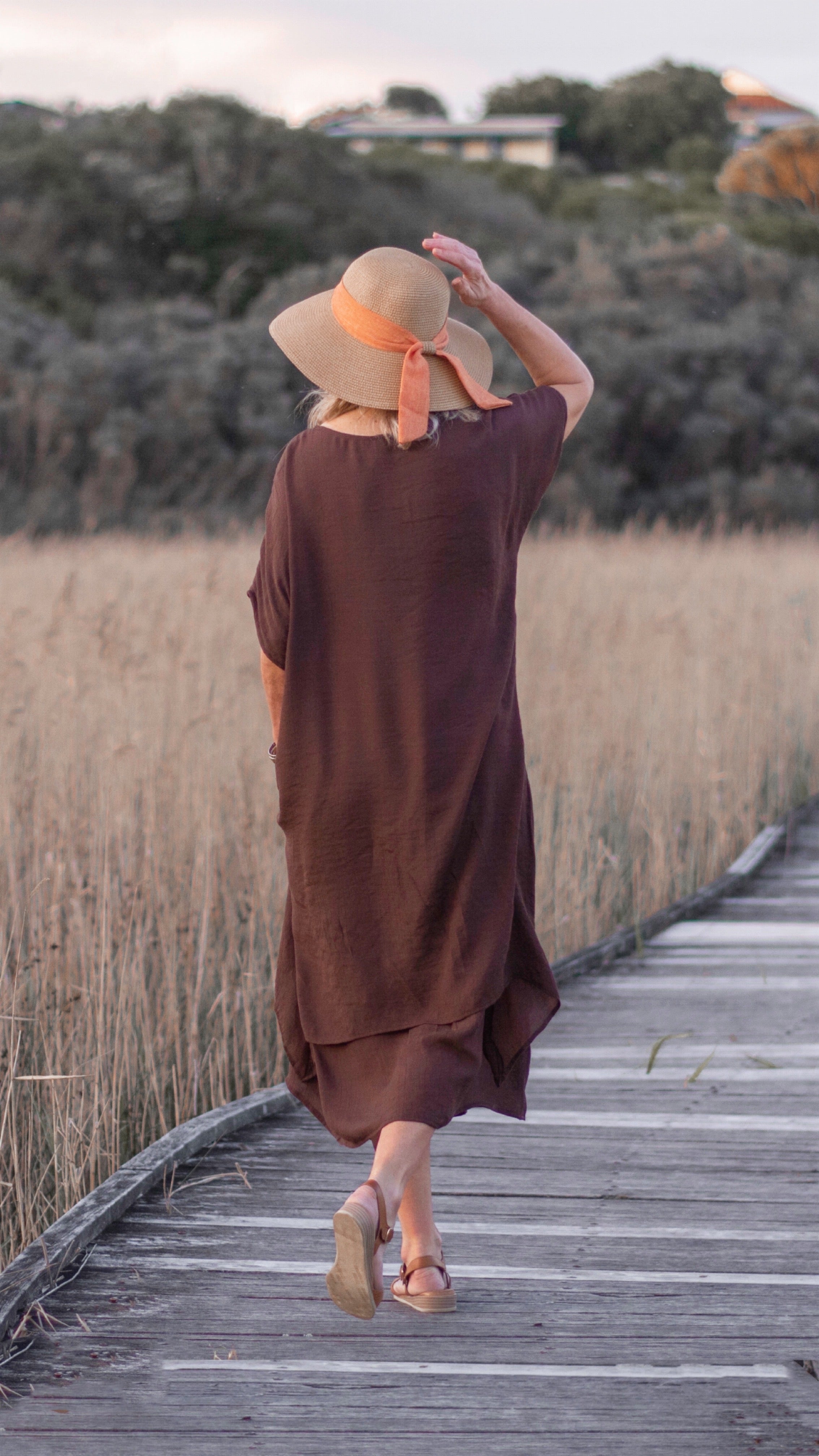 Lavinia | Brigitte Chocolate Maxi Dress