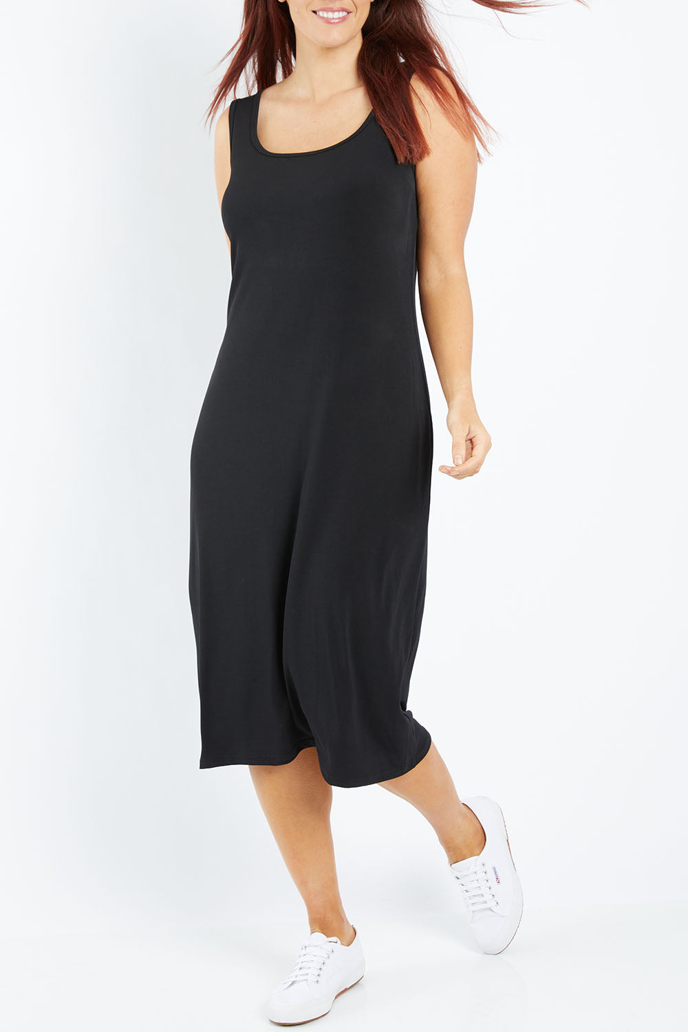 Belle Basic Slip Dress - Black