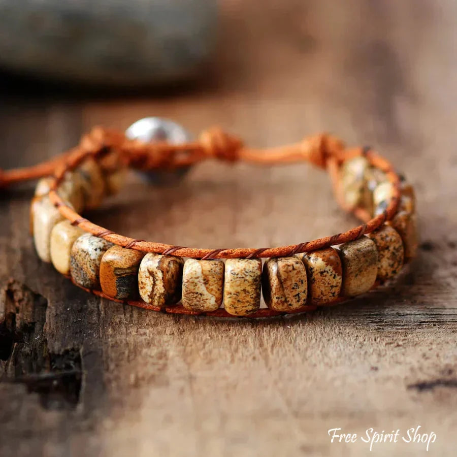 Sonia | Handmade Natural Semi-precious Jasper Bead