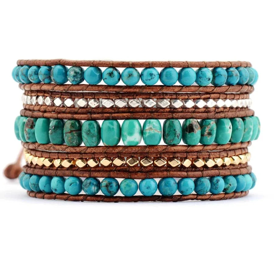 Keira | Handmade Natural Turquoise 5 Layer