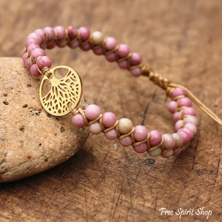 Lara | Pink Rhodonite & Tree of