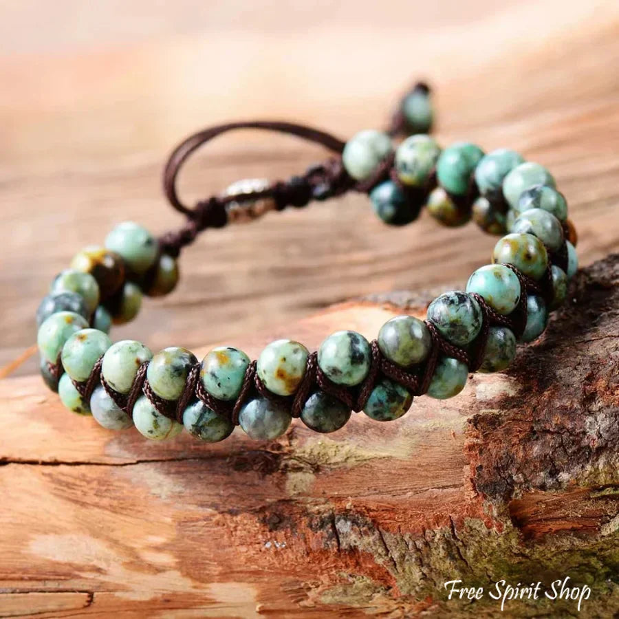 Maggie | Handmade Natural African Turquoise Braided