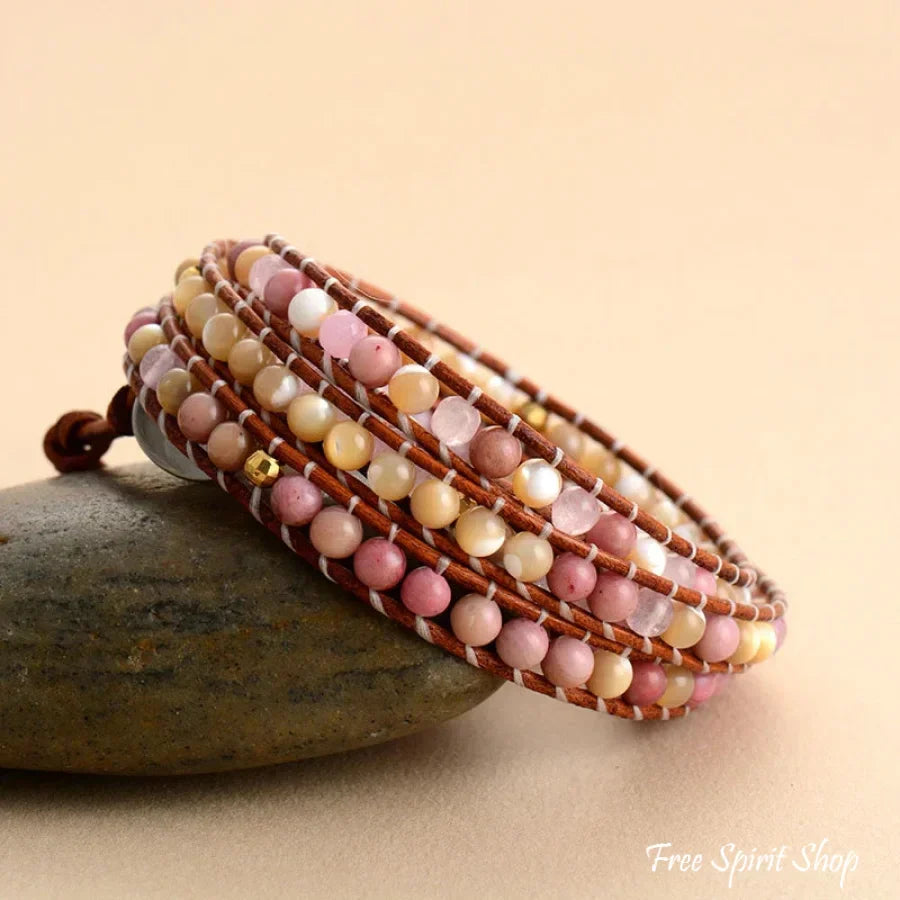 Rebecca | Rose Quartz Yellow Onyx &
