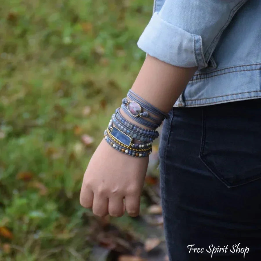 Imogen | Handmade Natural Blue Topaz Sodalite