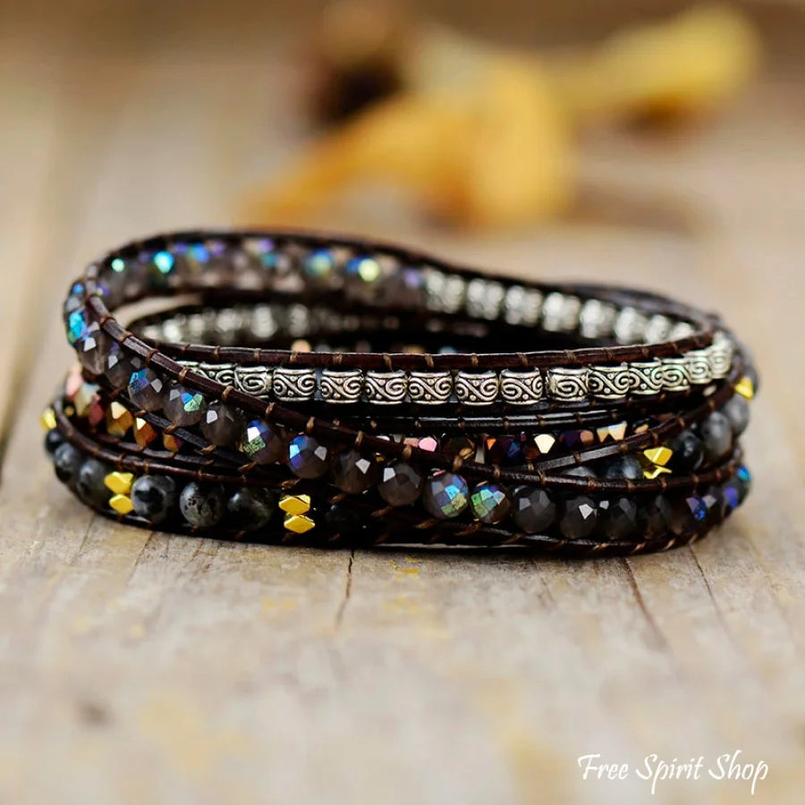 Leah | Dark Onyx & Mixed Bead