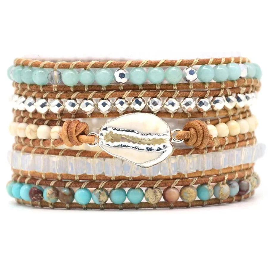 Teresa | Handmade Natural Amazonite & Howlite