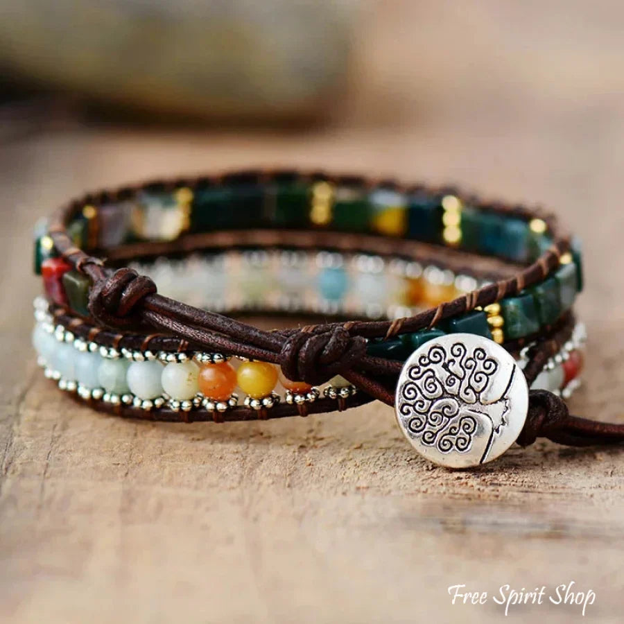 Rosie | Handmade Natural Amazonite & Onyx