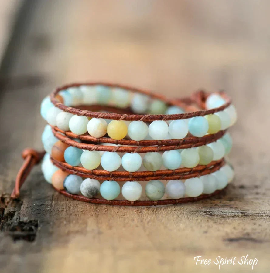 Ivy | Amazonite Beaded Wrap