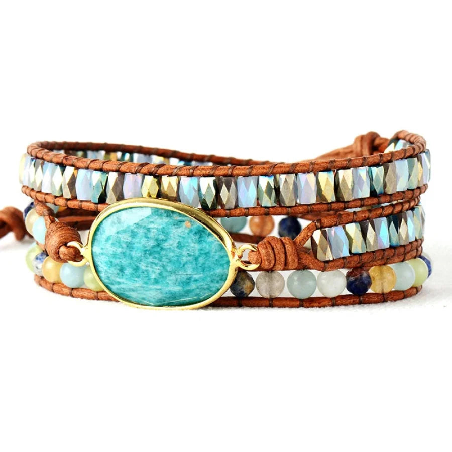 Lauren | Amazonite & Mix Gemstones Wrap