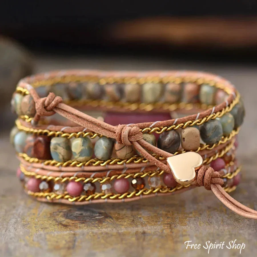 Angel | Rhodonite & Jasper LOVE Wrap