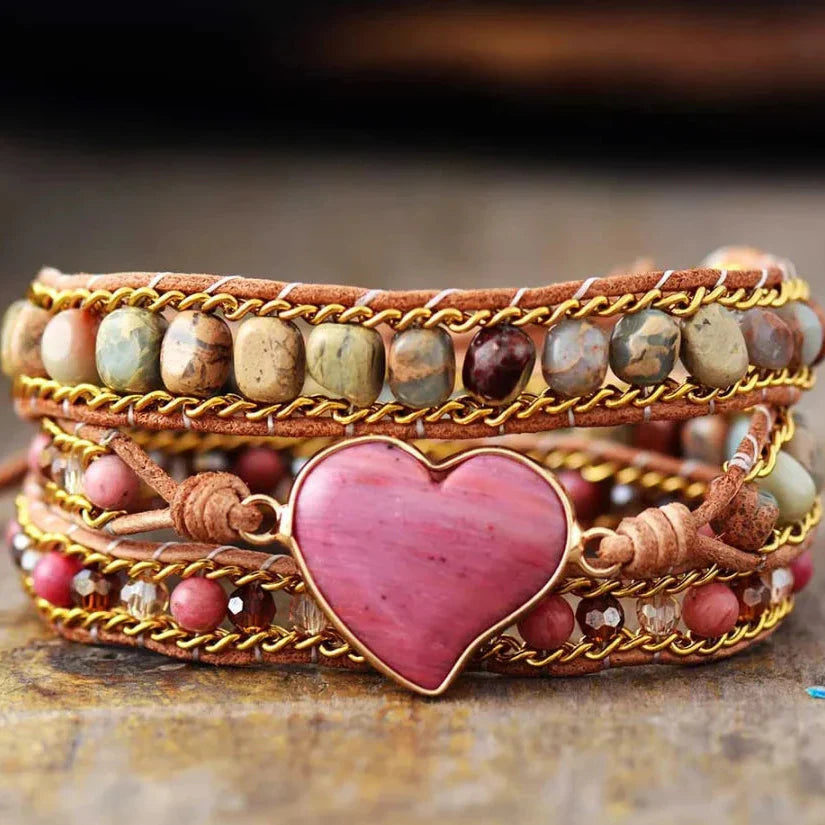 Angel | Rhodonite & Jasper LOVE Wrap