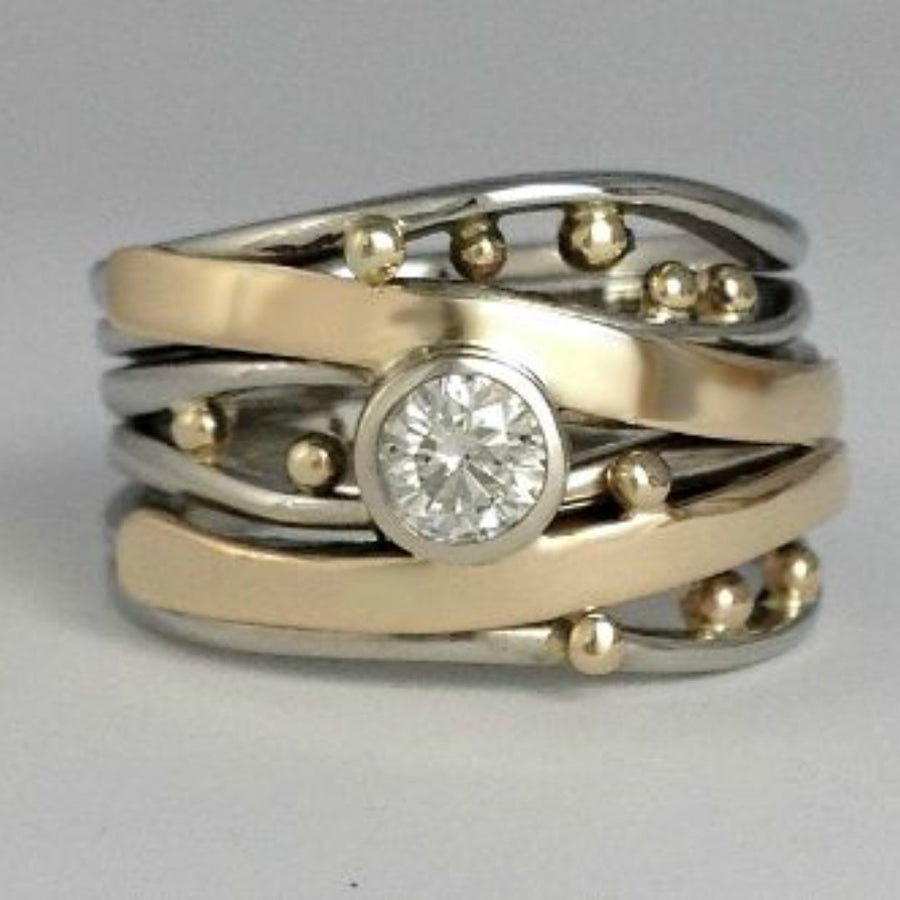 Jan | Vintage Gold Zirconia Ring