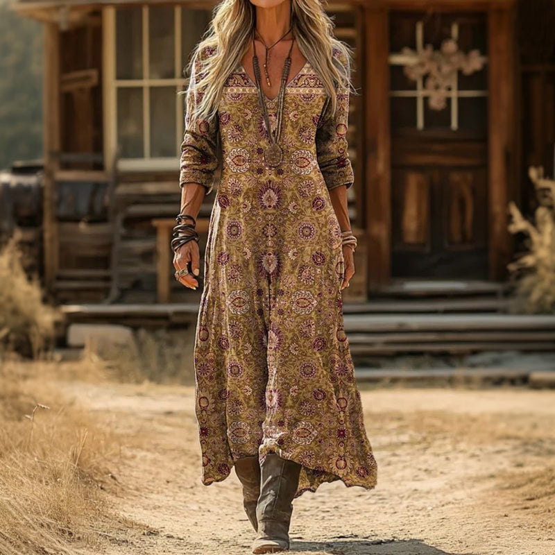 Naveah | Long Sleeve Everyday Midi Dress