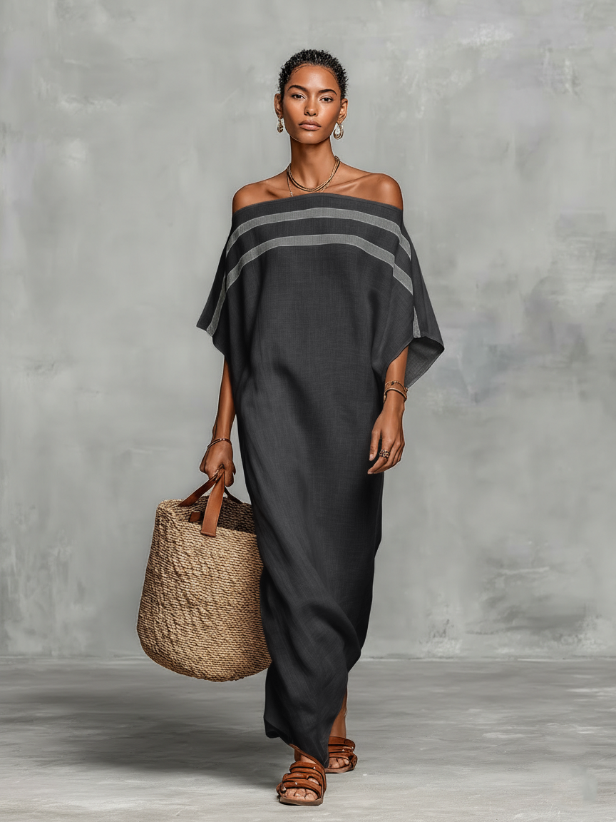 Dana | Linen Blend Off--shoulder Batwing