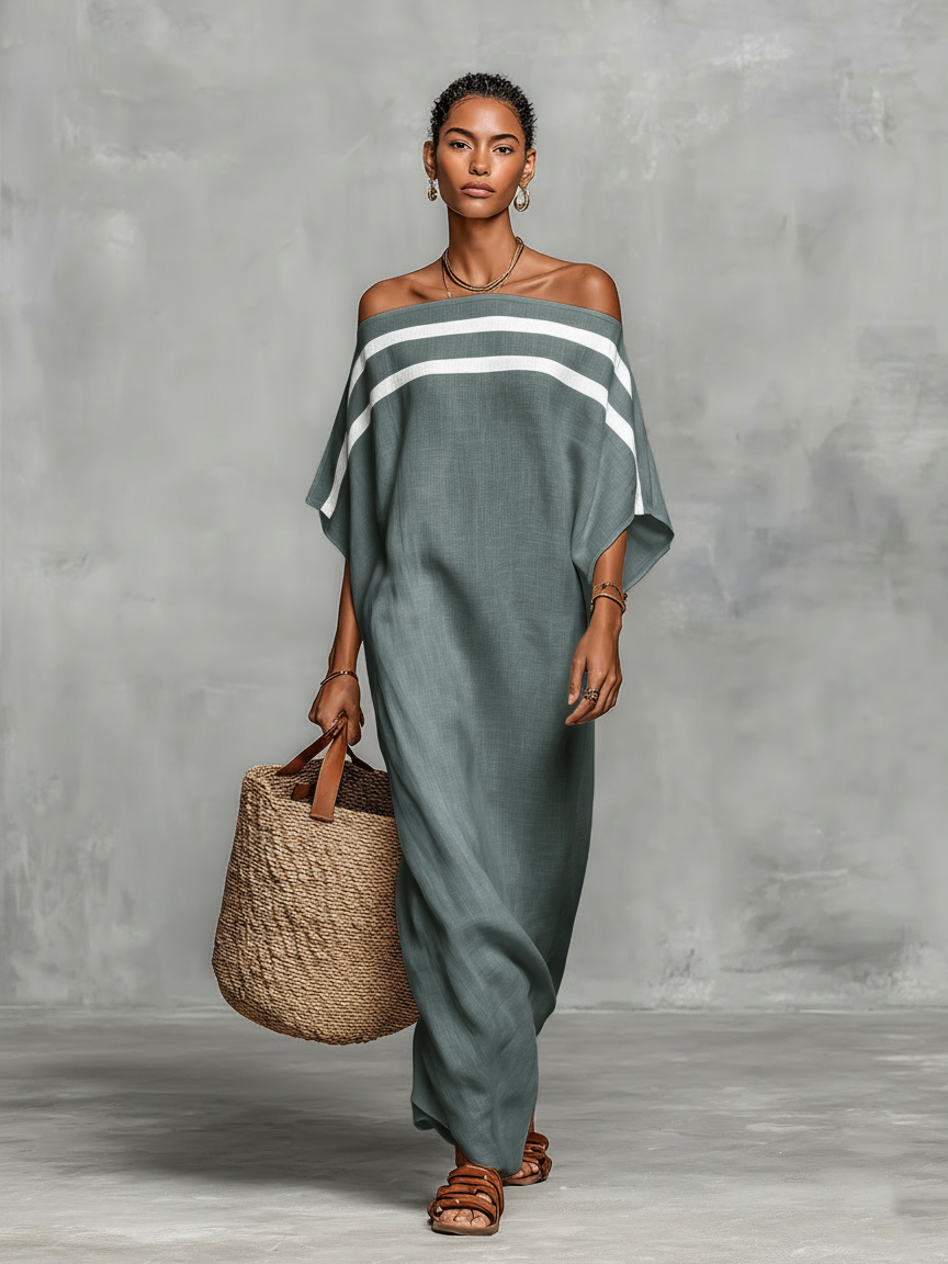 Dana | Linen Blend Off--shoulder Batwing
