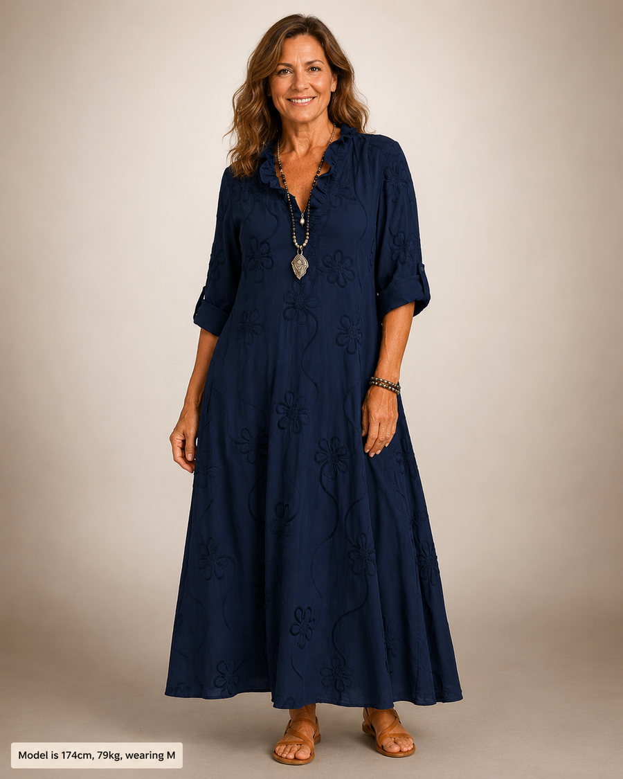 Sienna | Floral tummy-concealing dress for women