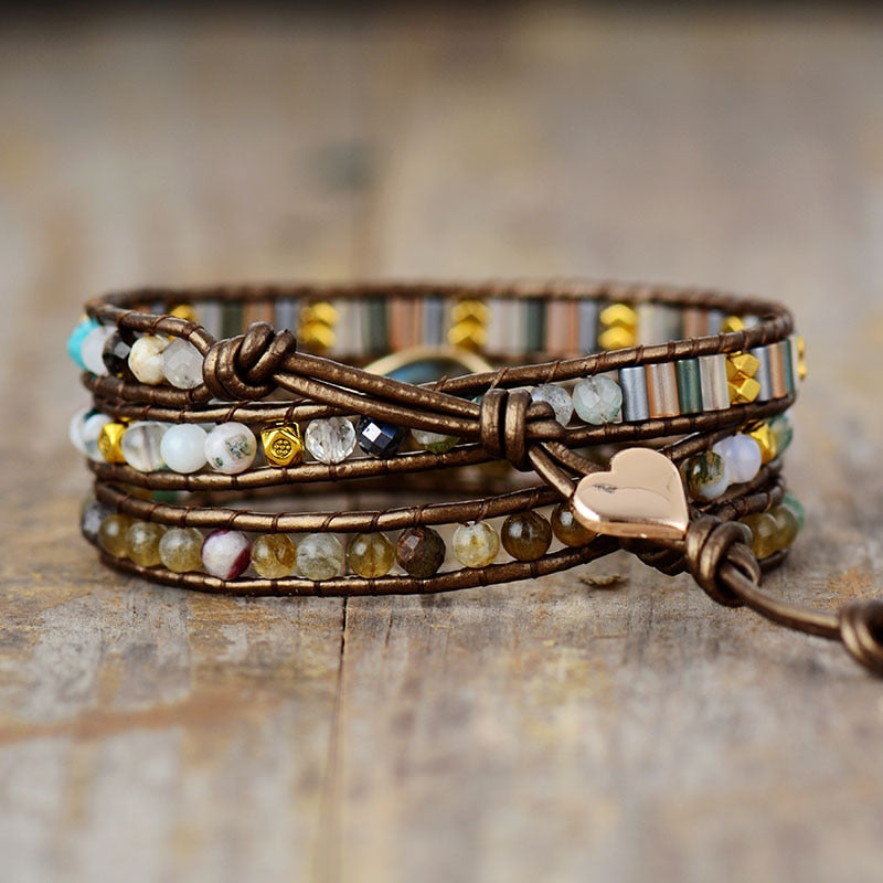 Antonia | Labradorite Teardrop Bronze Wrap