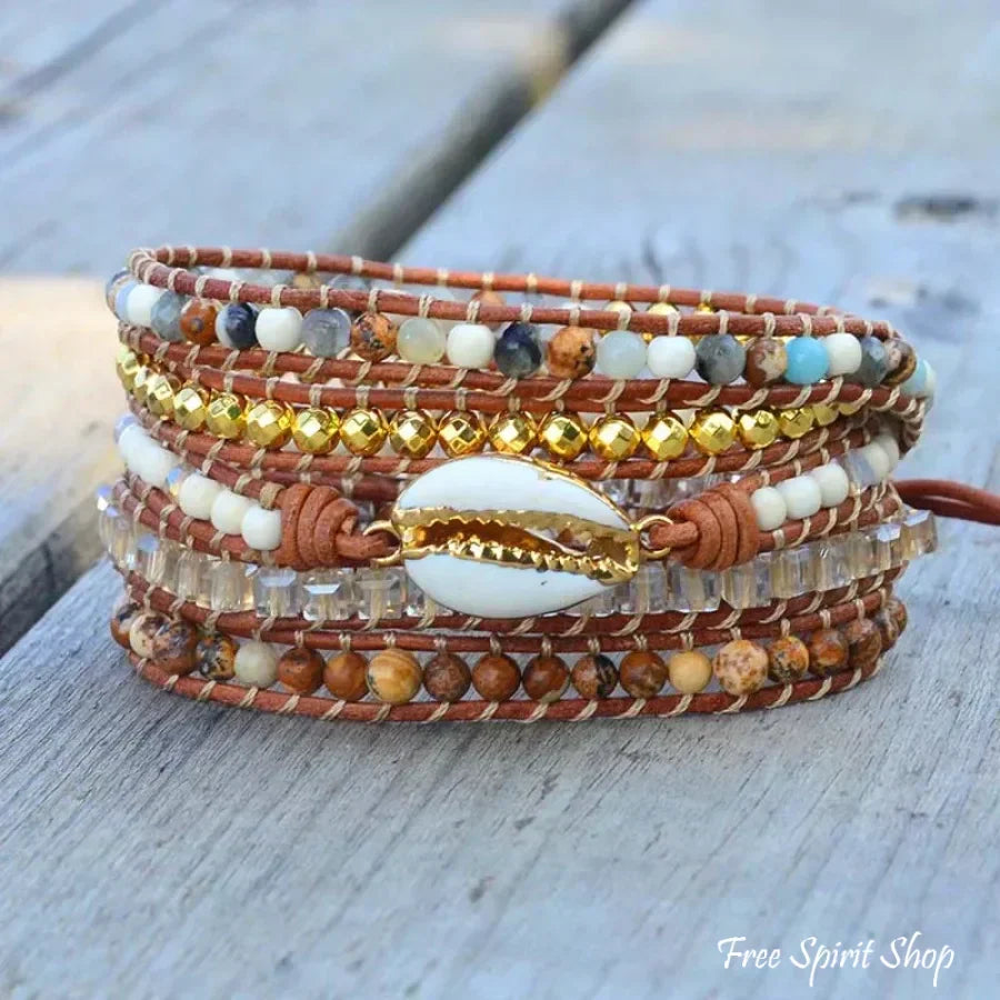 Arabella | Picture Jasper & Seashell Bead