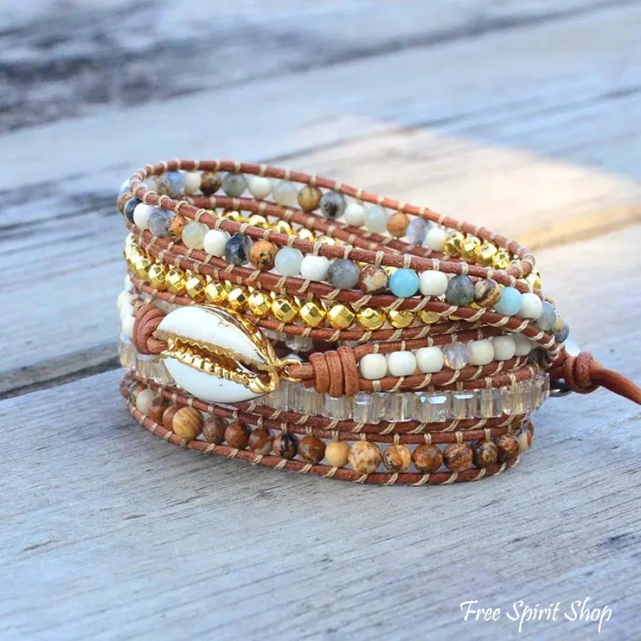 Arabella | Picture Jasper & Seashell Bead