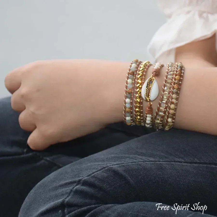 Arabella | Picture Jasper & Seashell Bead