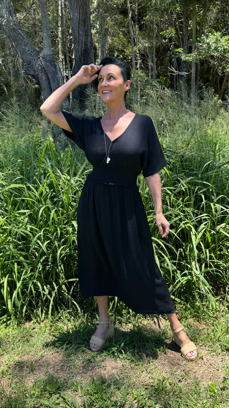 Nora | Poppy Bamboo Midi Dress