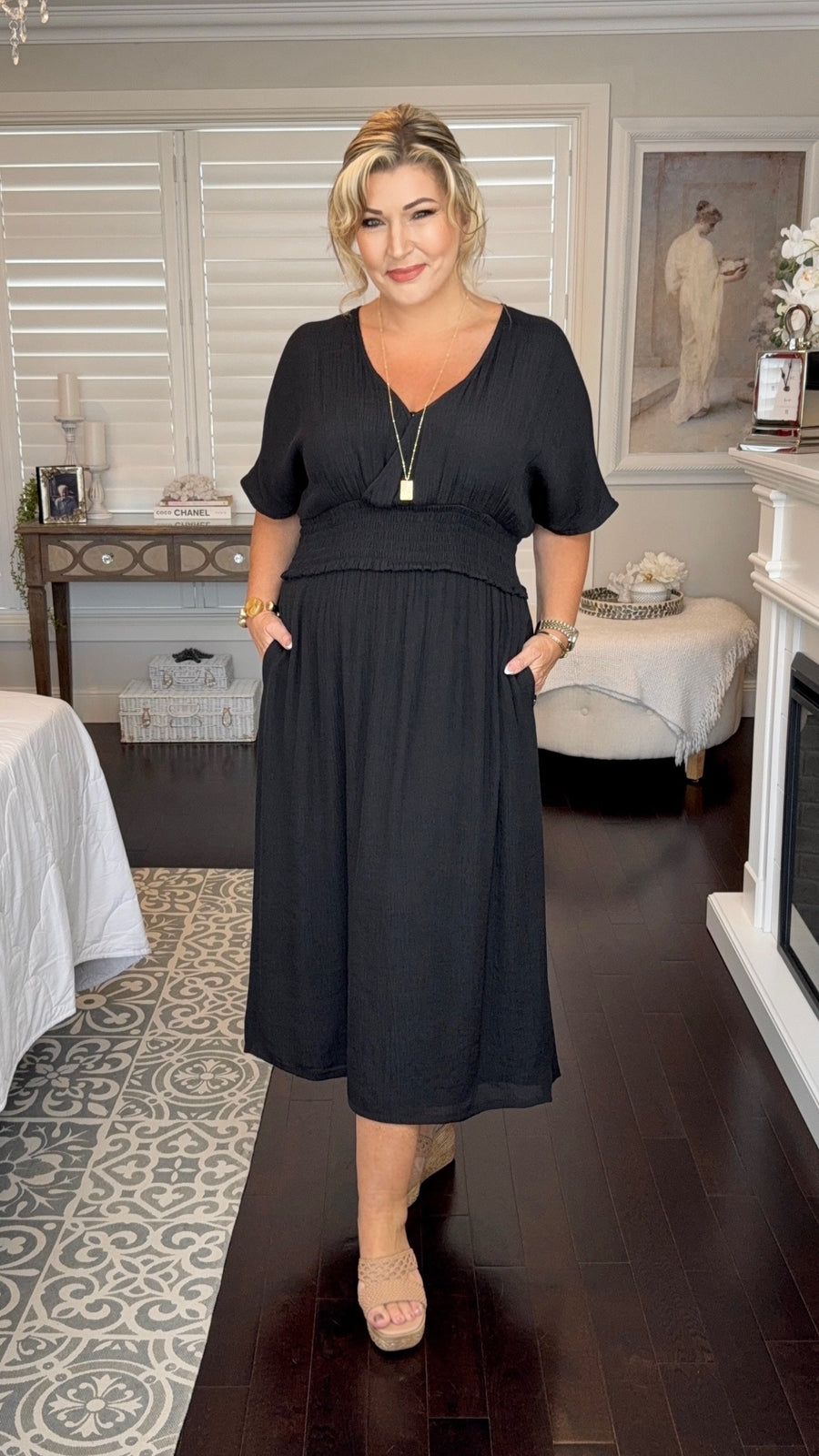 Nora | Poppy Bamboo Midi Dress