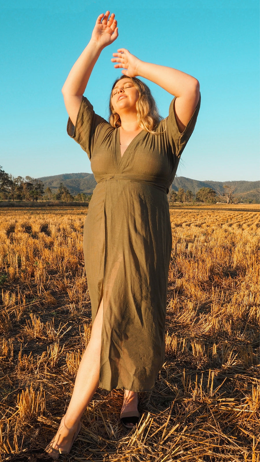Jade | Goddess Relaxed Midi Dress
