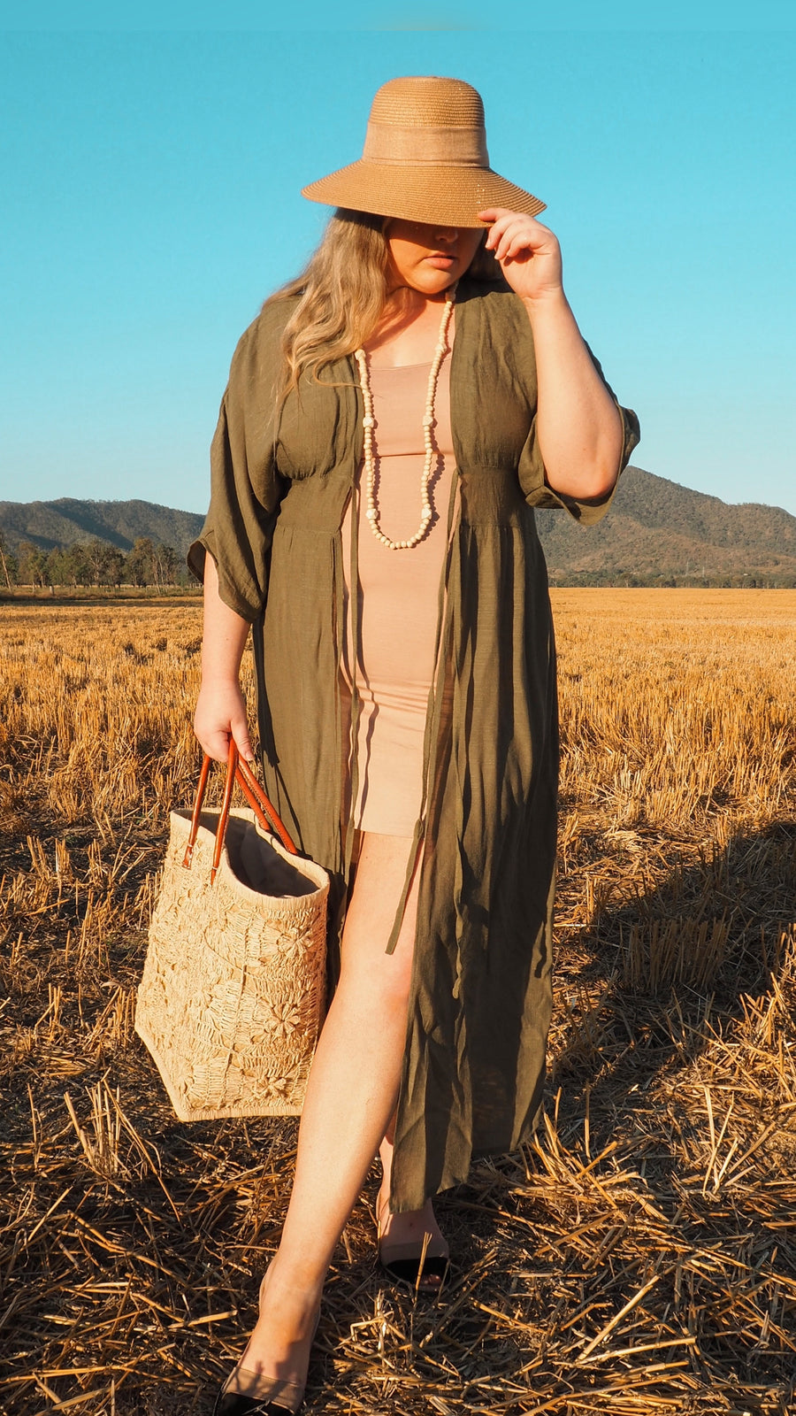 Jade | Goddess Relaxed Midi Dress