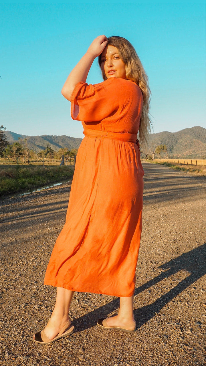 Grace | Goddess Wrap Midi Dress