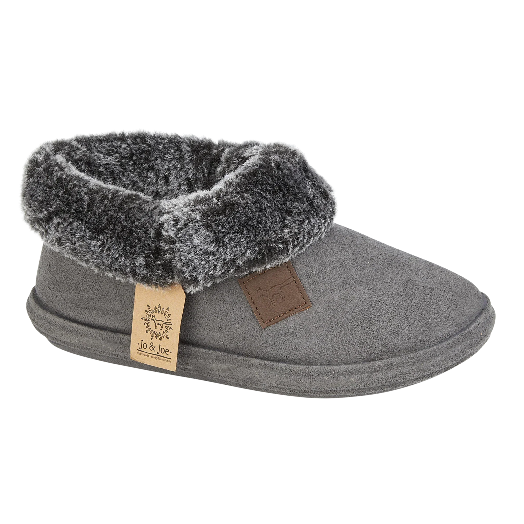 Cleo | Faux Suede Bootee Slippers