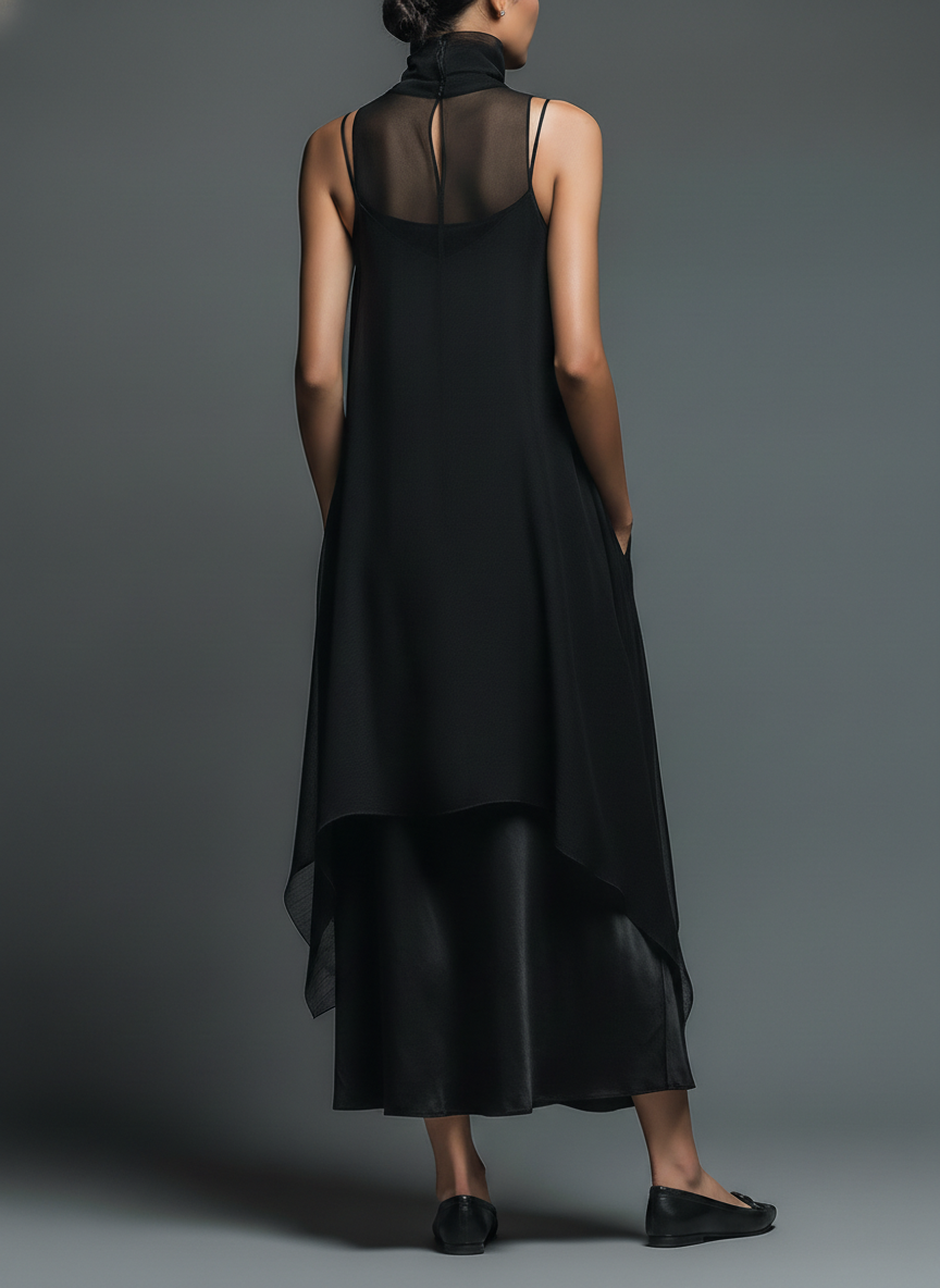 Elsie | Imitation Acetate Slip Dress