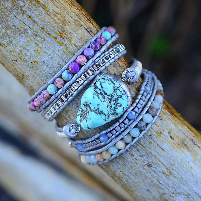 Celeste | Handmade Turquoise, Jasper & Amazonite