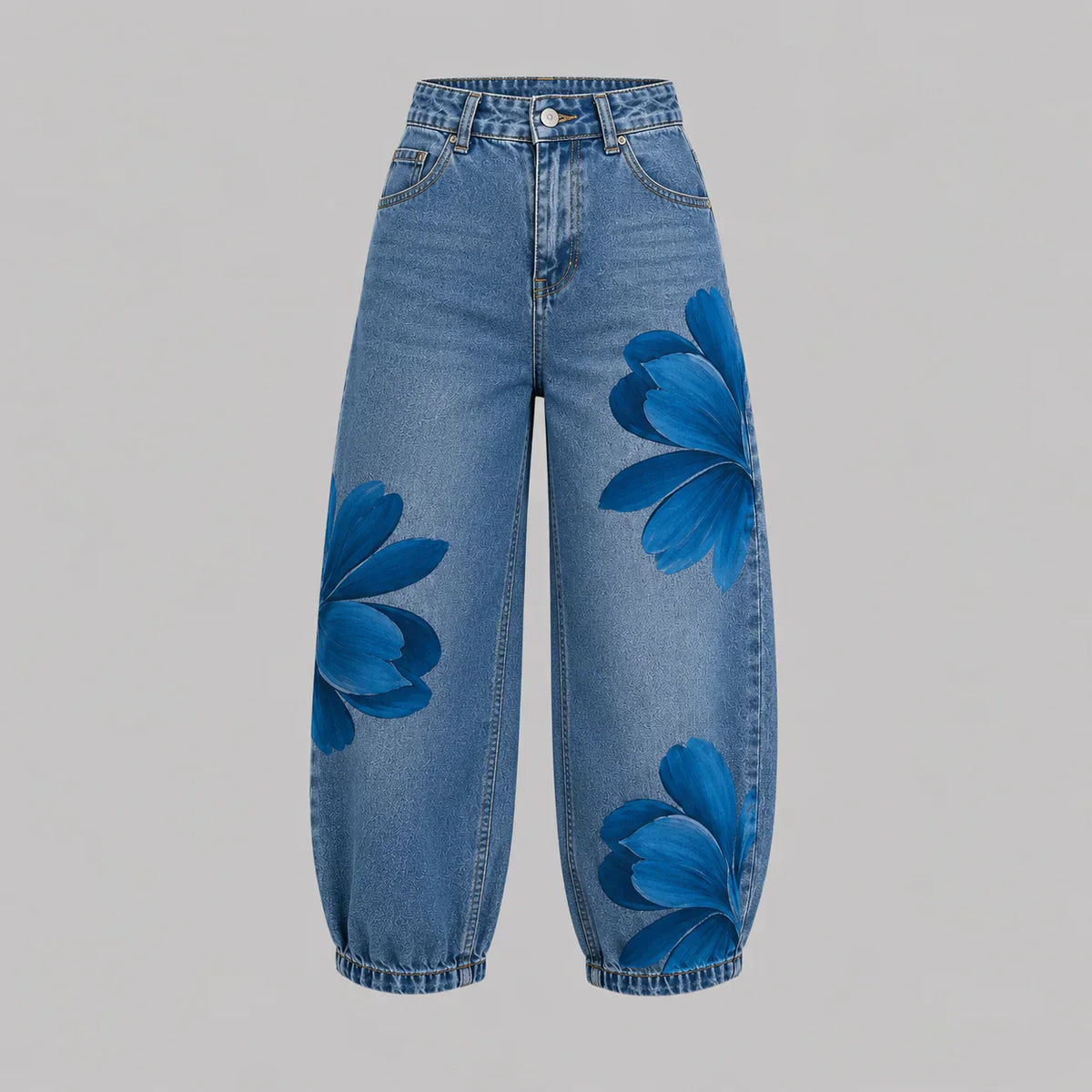 Brittany | Floral Denim Jeans